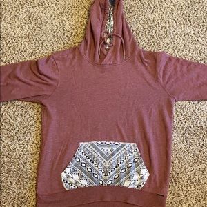 On the byas Burgundy sweatshirt